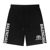 Balenciaga Logo Printed Knit Shorts